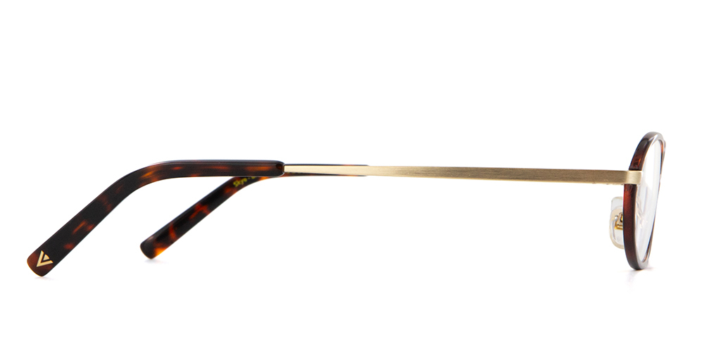 IOLLA Skye Brushed Gold with Deep Havana Glasses