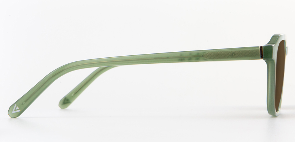 IOLLA Boyd Sunglasses in Khaki Green with Brown Lenses 