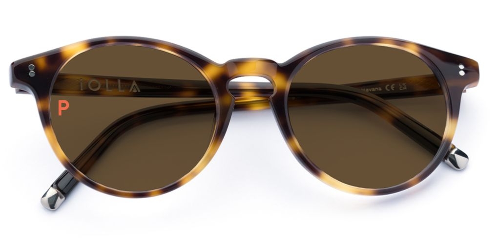 Big Bell Light Medium Havana Sunglasses with Brown Polarised Lenses