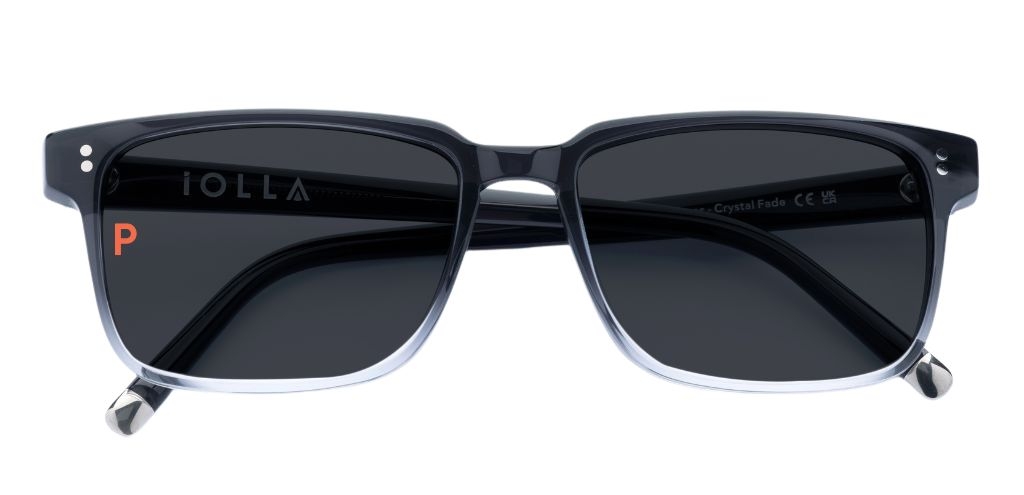 Burns Crystal Fade Sunglasses with Grey Polarised Lenses