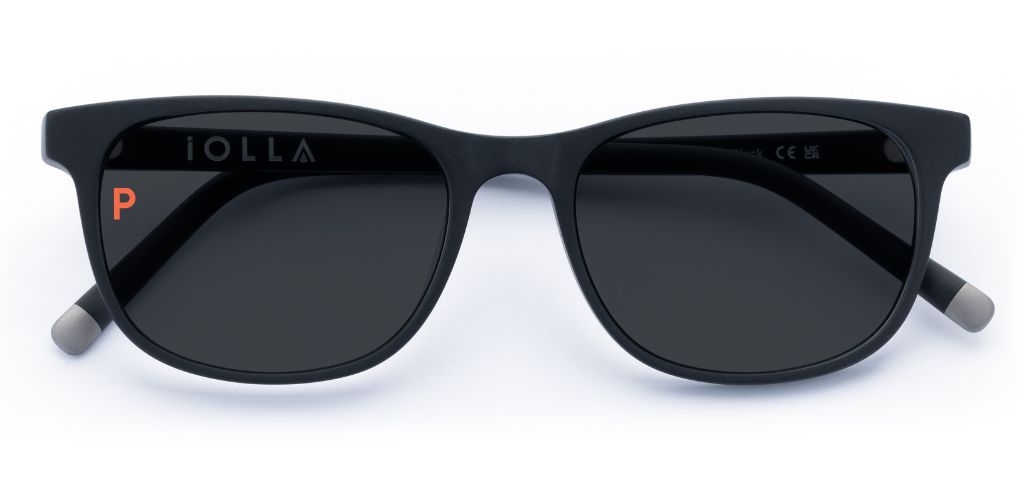 Doyle Matte Black Sunglasses with Grey Polarised Lenses