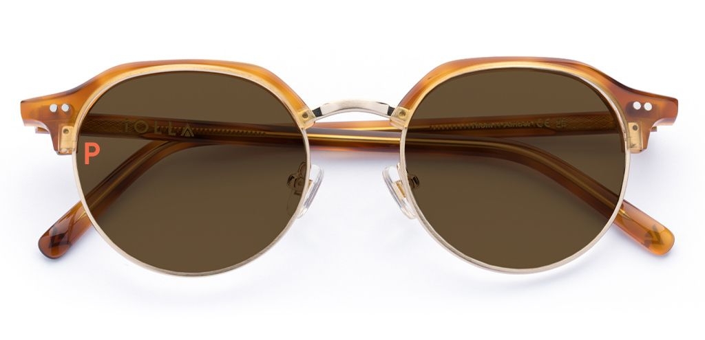 Thom Amber Sunglasses with Brown Polarised Lenses