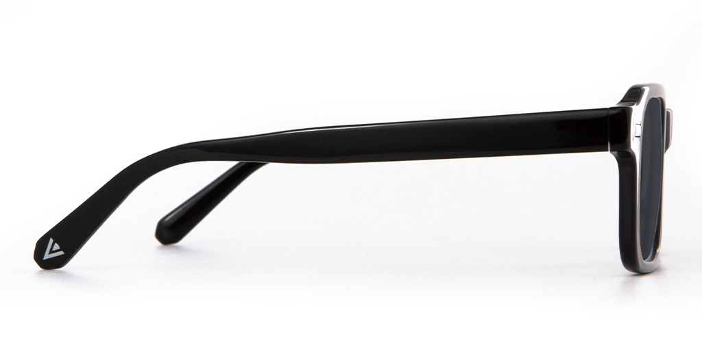 Angus Sunglasses in Black with Grey Lenses