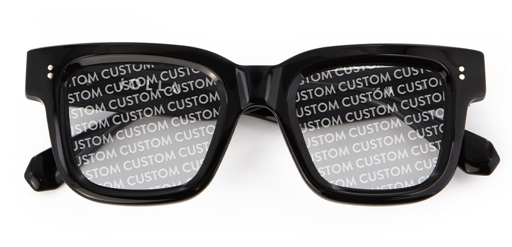 Brodie Sunglasses in Black with Custom Tint