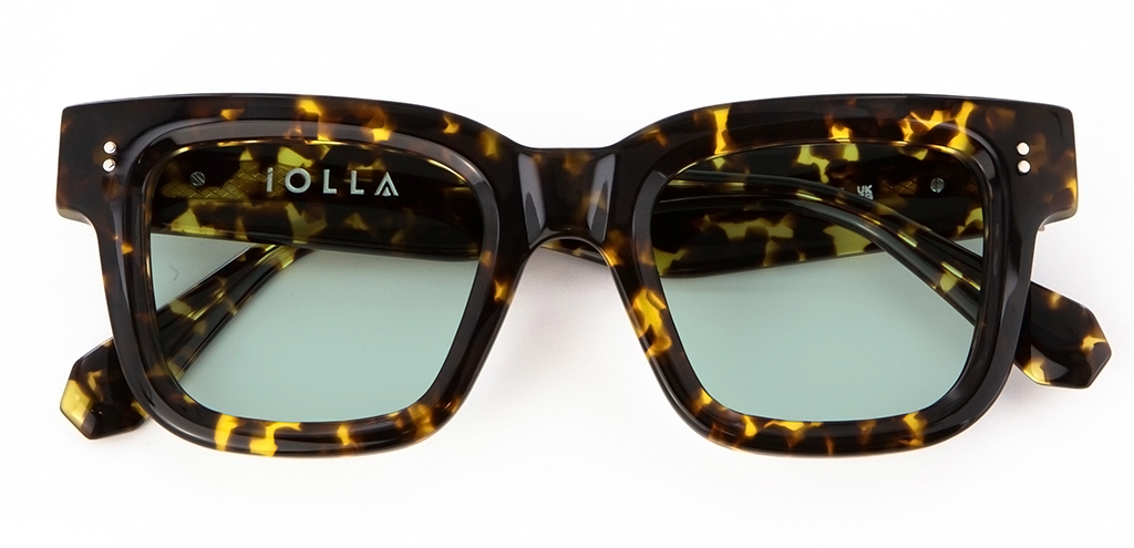 IOLLA Brodie Sunglasses in Classic Tortoise with Seabreeze