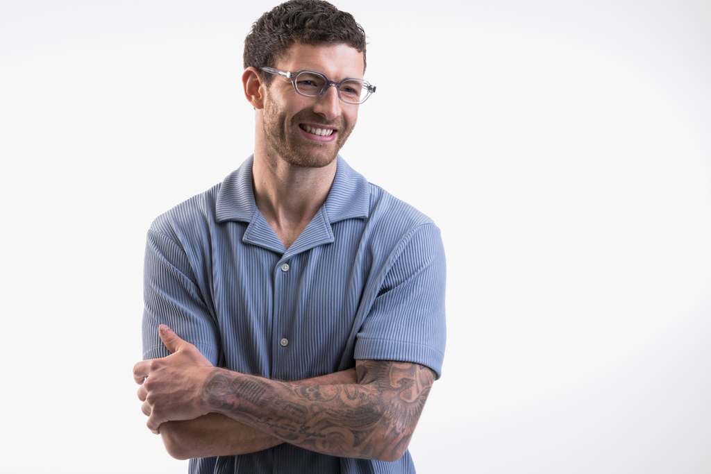 Dunbar Light Grey Crystal Acetate Glasses