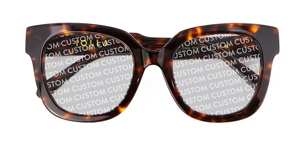 Ferne Sunglasses in Deep Havana with Custom Tint