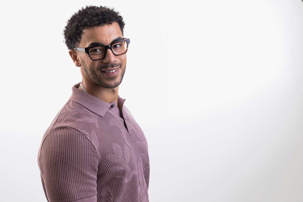 Macrae Deep Havana Acetate Square Glasses