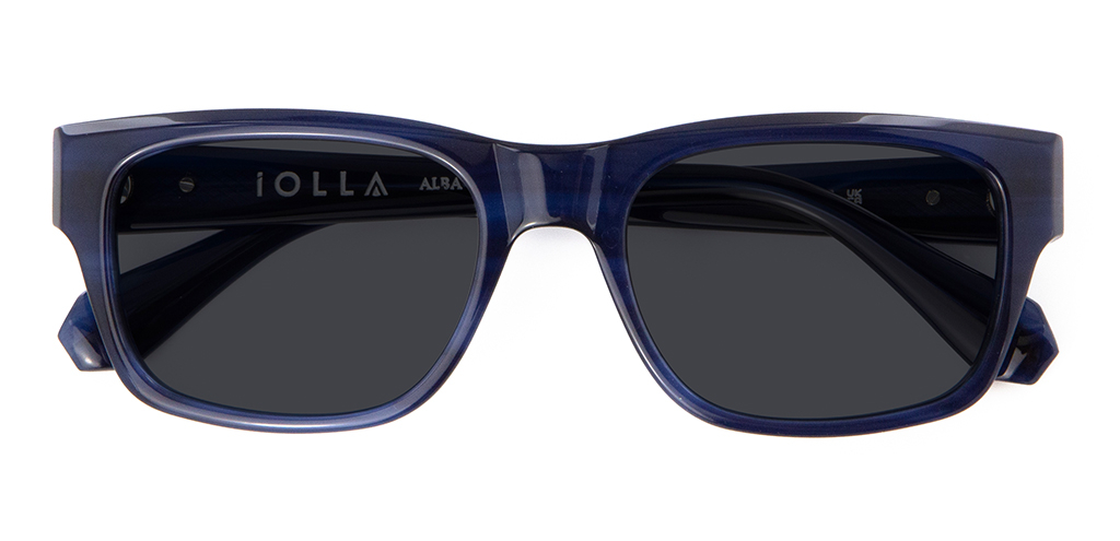 IOLLA Maclean Stone Blue Sunglasses with Grey Lenses