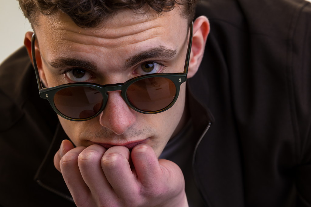 male model wearing Bell sunglasses in Woodland Fade with Brown Polarised Lenses