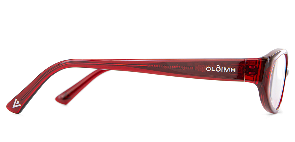 Side view of 002 Merlot Glasses