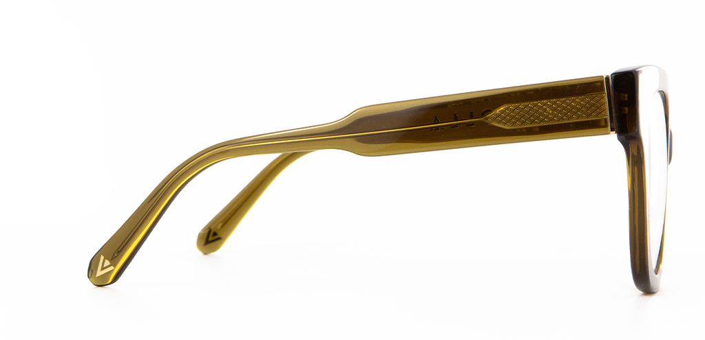 Ferne Glasses in Husk Crystal side view
