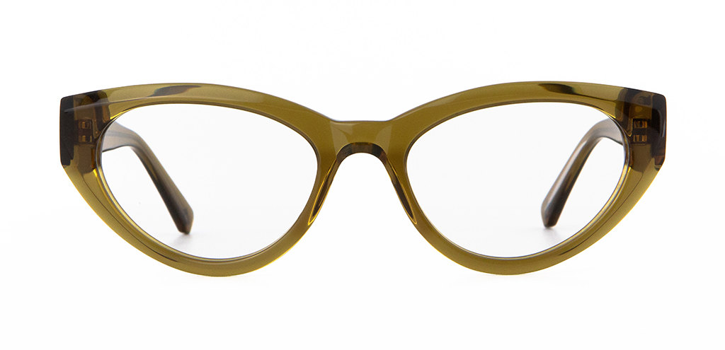 Jura Glasses in Husk Crystal Unfolded front view