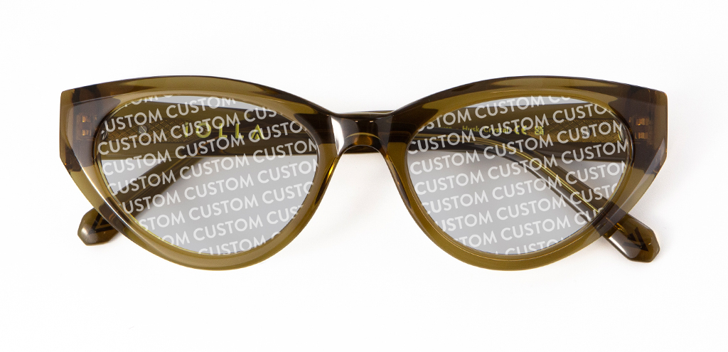 Jura sunglasses in Husk Crystal with Custom Tint