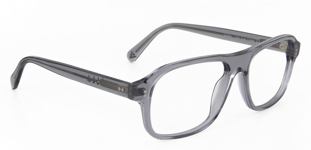 Lachlan Light Grey Crystal glasses angles view