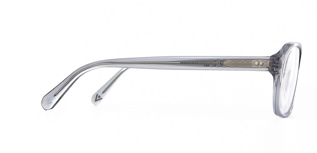 Lachlan Light Grey Crystal glasses side view