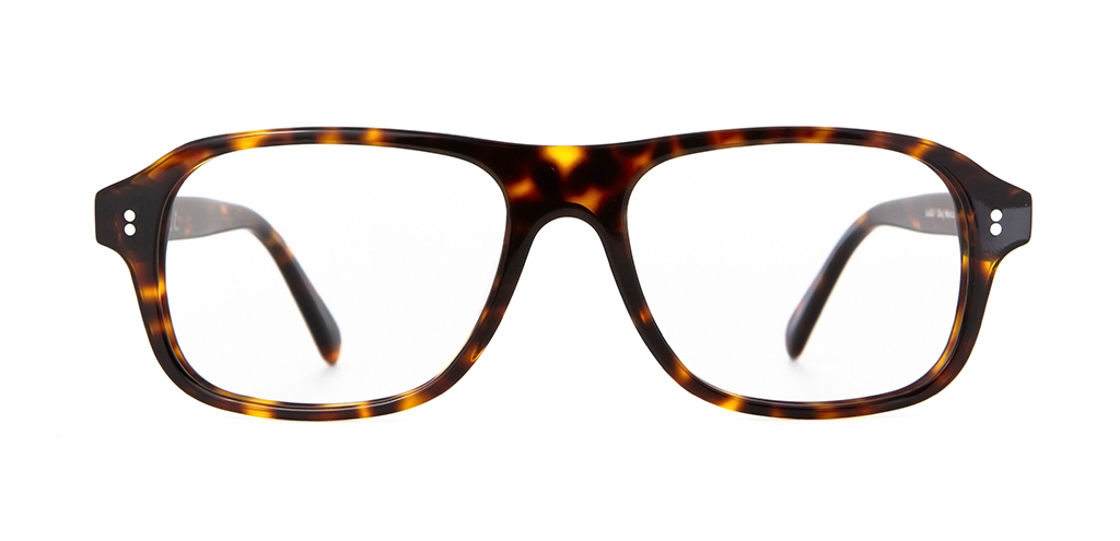 Lachlan Rosewood Stripe Glasses unfolded front view
