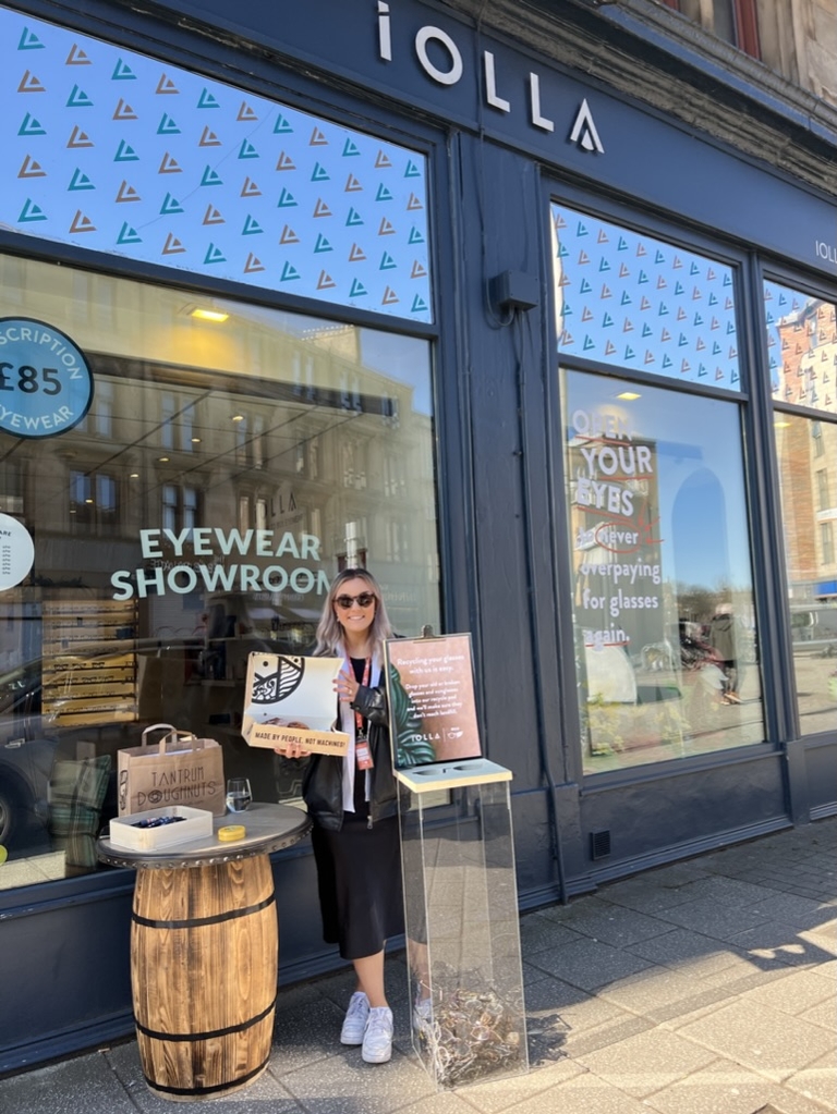 finnieston eyewear showroom recycling event