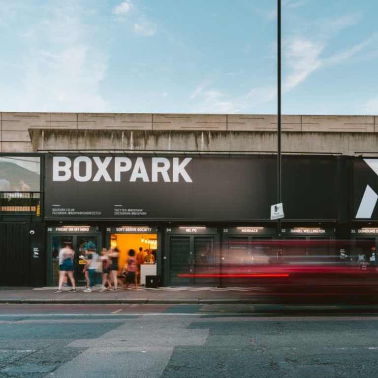 Boxpark Shoreditch front view