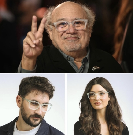 styling Danny devito with glasses