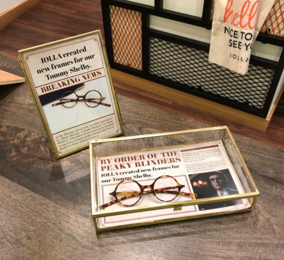 peaky blinders IOLLA glasses display 