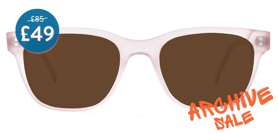 Bruce Pale Pink Sunglasses Archive Product