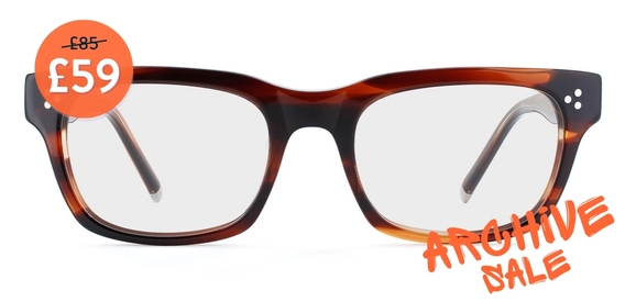 Spark Rosewood Stripe glasses