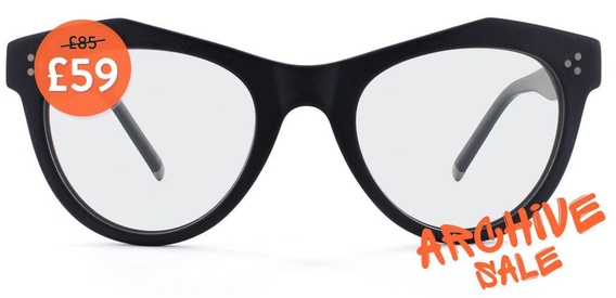 Ferrier Matte Black Archive Glasses