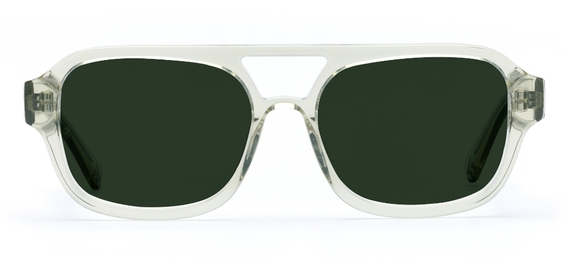 Arran in Moss Green Crystal – Unique Stylish Sunglasses | IOLLA