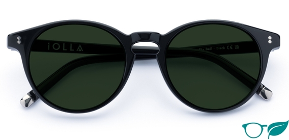 Big Bell in Black – Timeless Round Sunglasses | IOLLA