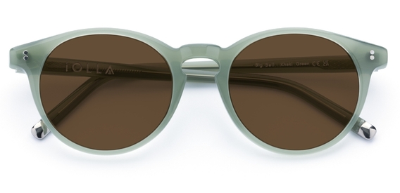 Big Bell in Khaki Green – Everyday Round Sunglasses | IOLLA
