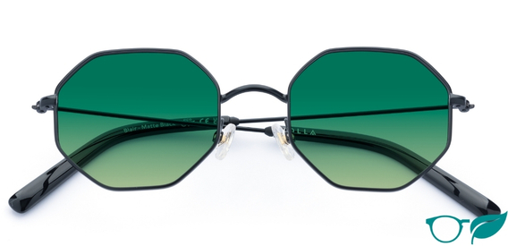 Blair in Matte Black – Sleek Octagonal Sunglasses | IOLLA