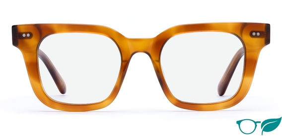 Clyde Amber glasses front