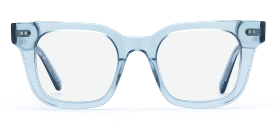Clyde Teal Crystal glasses front
