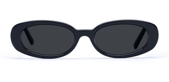 Cooper in Black – Sleek & Stylish Oval Sunglasses | IOLLA
