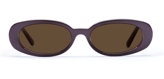 Cooper in Plum – Bold & Contemporary Oval Sunglasses | IOLLA