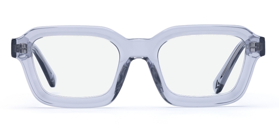 Finlay Light Grey Crystal glasses front
