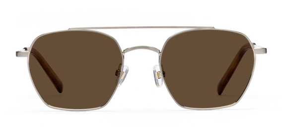 Harrison in Brushed Gold – Classic Aviator Sunglasses | IOLLA