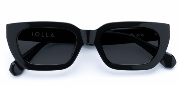 Shaw in Black – Standout Geometric Sunglasses | IOLLA