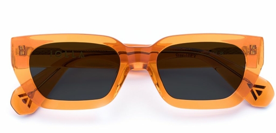 Shaw in Orange Crystal – Standout Geometric Sunglasses | IOLLA