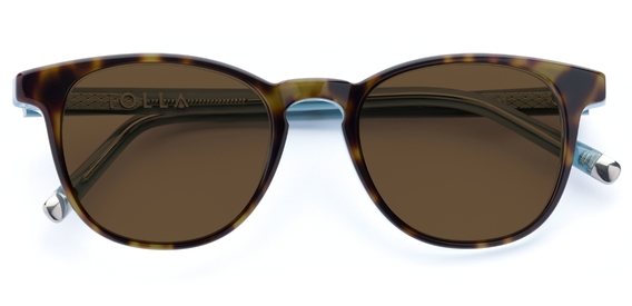 Smith in Havana Light Blue Layer – Standout Round Sunglasses | IOLLA
