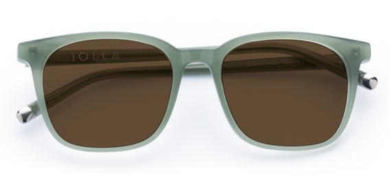 Stewart in Khaki Green – Modern Square Sunglasses | IOLLA