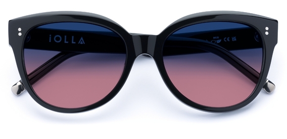 Swinton in Black – Oversized Cat-Eye Sunglasses | IOLLA