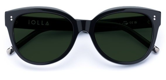 Swinton in Black – Oversized Cat-Eye Sunglasses | IOLLA