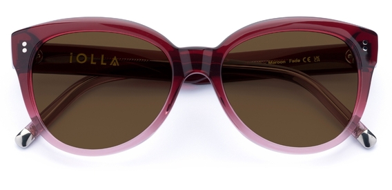 Swinton in Maroon Fade – Bold Statement Cat-Eye | IOLLA