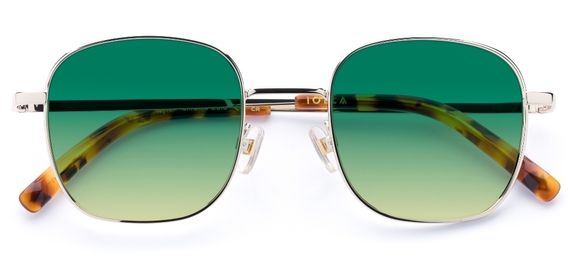 Taylor in Chrome Gold – Sleek Metal Sunglasses | IOLLA