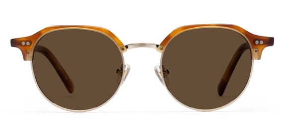 Thom in Amber – Timeless Acetate-Metal Sunglasses | IOLLA