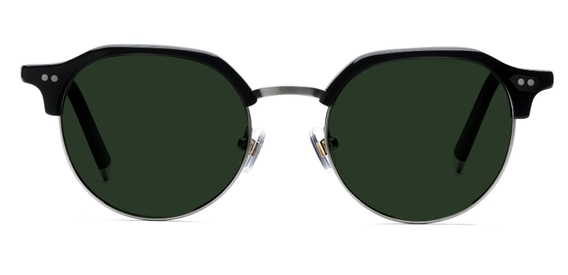 Thom in Black – Timeless Acetate-Metal Sunglasses | IOLLA