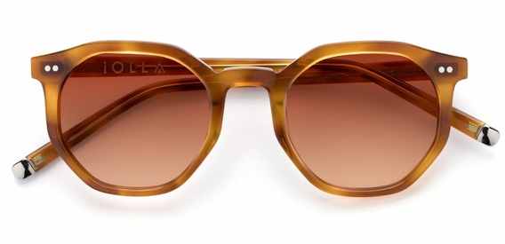 Williams in Amber – Octagonal Statement Sunglasses | IOLLA