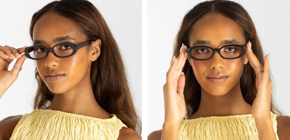 Cooper Black glasses side